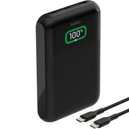 Belkin BoostCharge 3-Port Laptop Power Bank 20K with USB-C & USB-A Ports, Fast Charge USB-C Power Delivery, Portable Charger for MacBook, iPhone 16 Series, iPad Pro, Galaxy S24 & More, Black (BPB020)
Belkin BoostCharge 3-Port Laptop Power Bank 20K with USB-C & USB-A Ports, Fast Charge USB-C Power Delivery, Portable Charger for MacBook, iPhone 16 Series, iPad Pro, Galaxy S24 & More, Black (BPB020)