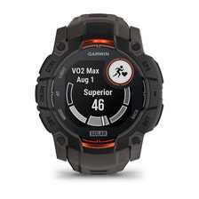 Garmin Instinct 3 - 50mm Smartwatch, Solar, Black Bezel with Charcoal Band [010-02935-00]