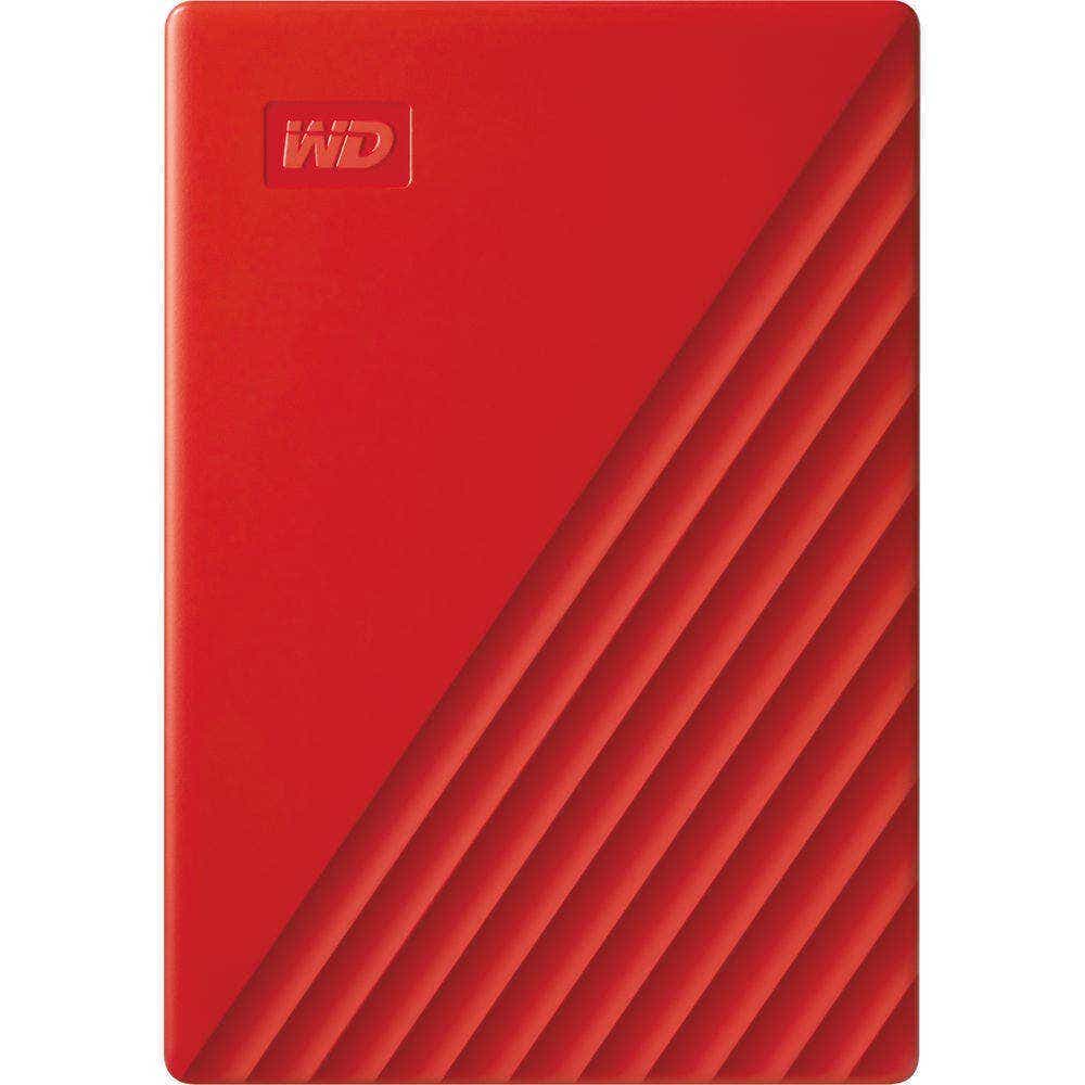 WD 2TB My Passport USB 3.2 Gen 1 External Hard Drive 2019, Red