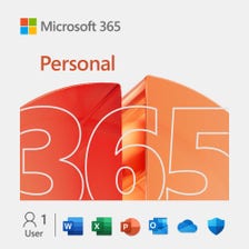 Microsoft 365 Personal -1 TB of cloud storage Advanced Security Innovative Apps With AI 12-Month Subscription Windows/Mac Email delivery in 2 hours-No CD, (OFFICE 365 PERSONAL)