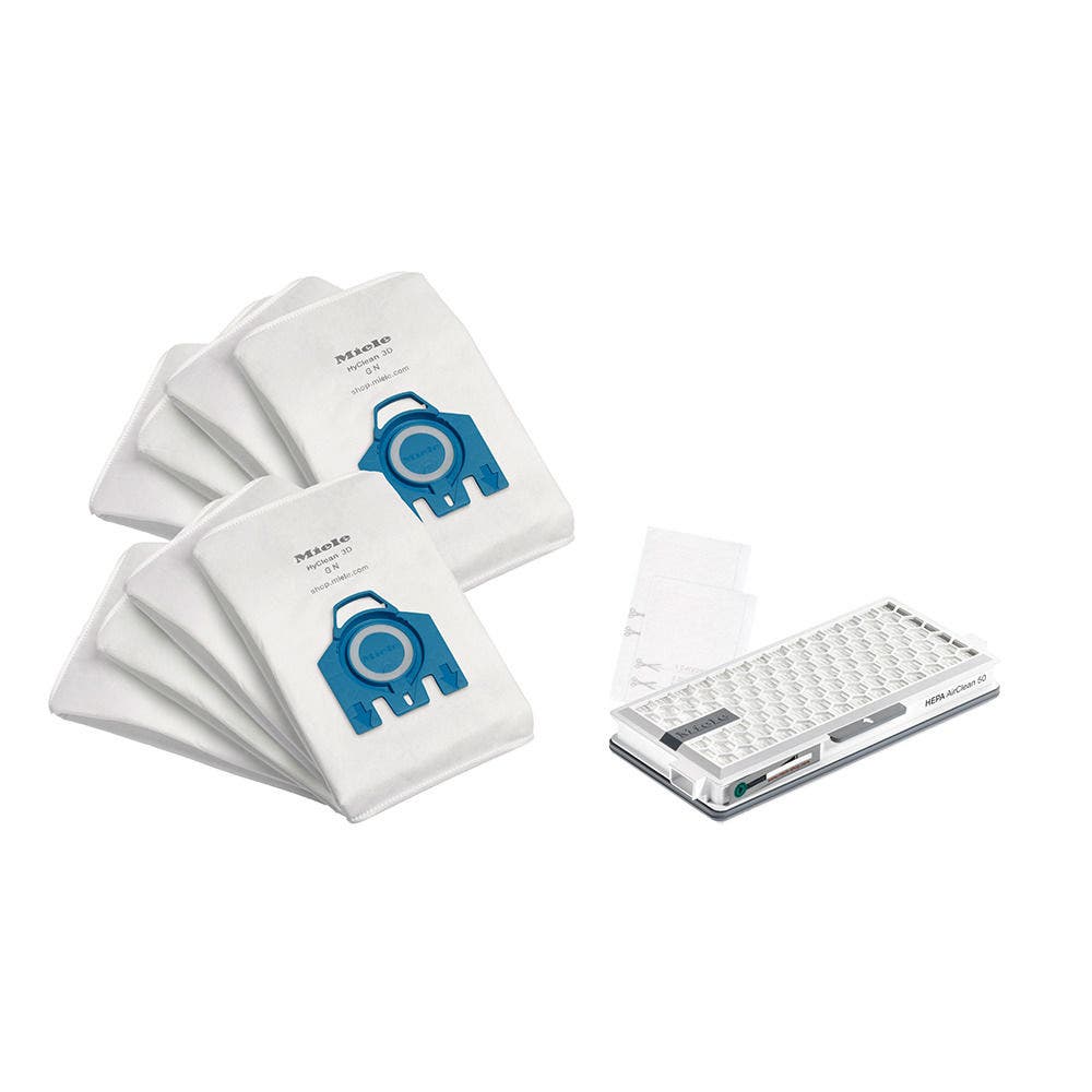 Miele Allergy XL HyClean 3D GN dustbags (8 bags, 1 HEPA filter)