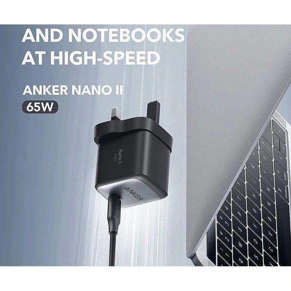 Anker Nano II 65W Mini Charger, Black