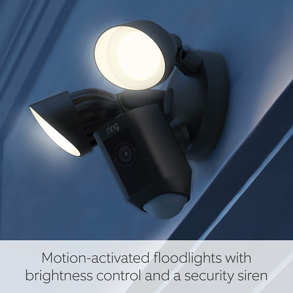 Ring Floodlight Cam Wired Plus - Black - MEA