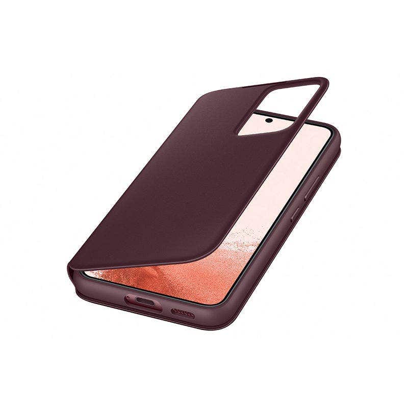 Samsung Galaxy S22 Smart Clear View Cover, Burgundy