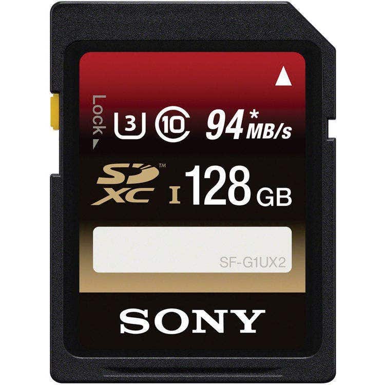 Sony 128GB High Speed UHS-I SDXC U3 Memory Card Class 10