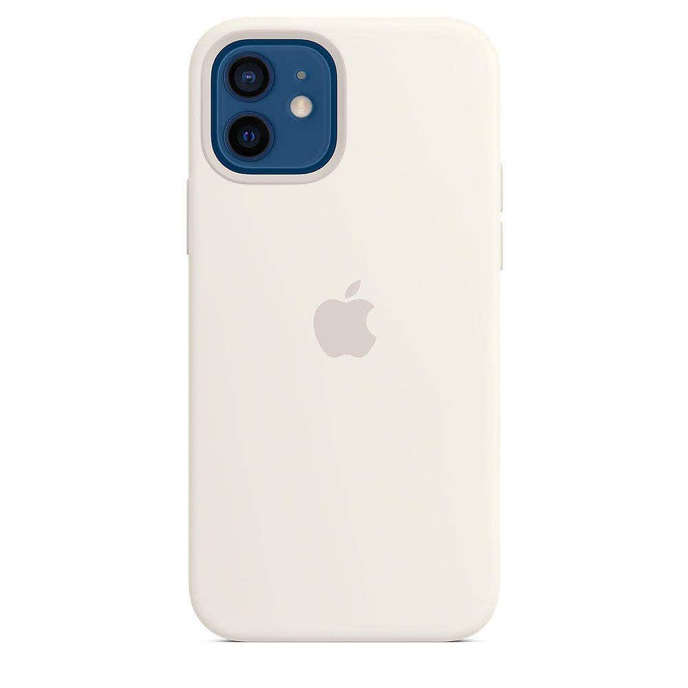 Apple iPhone 12| 12 Pro Silicone Case with MagSafe, White