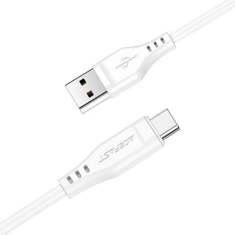 Acefast Charging Data Cable C3-04 USB-A to USB-C, White