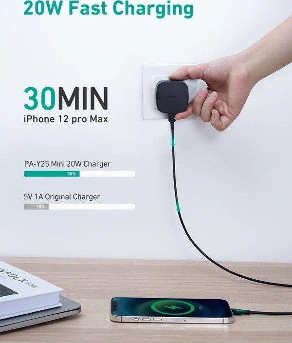 Aukey PA-Y25 20W Power Deliver USB C Mini Charger
