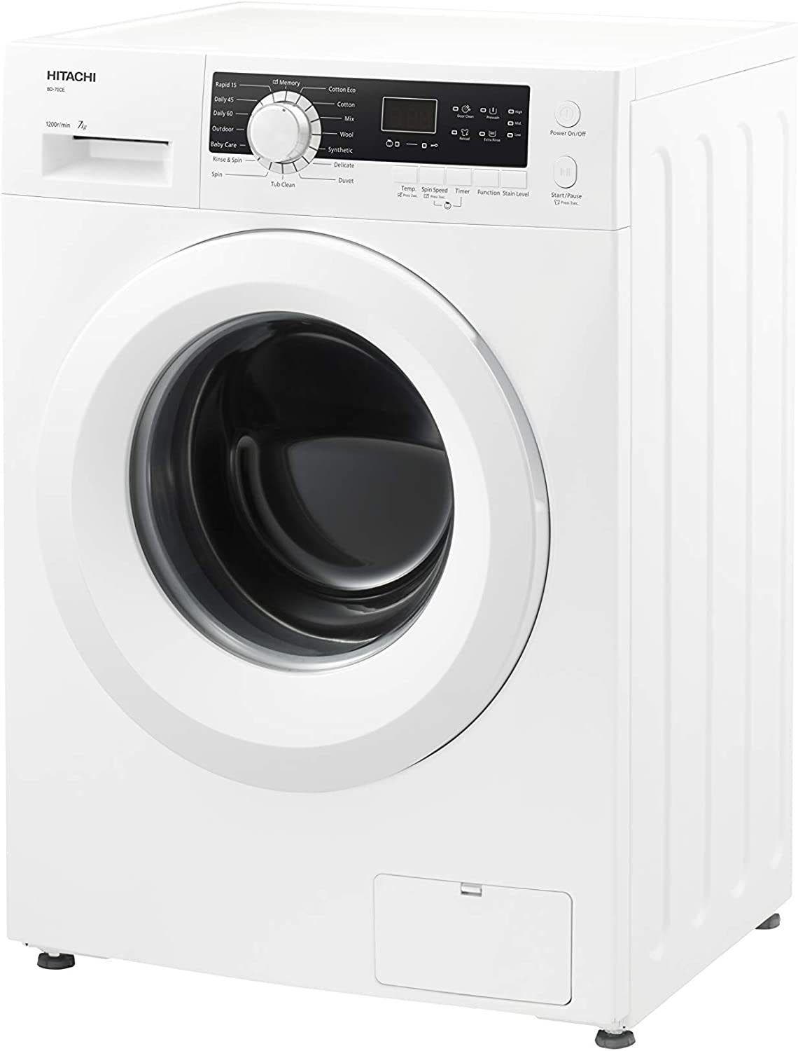 Hitachi Front Loading 7KG WM, White (HIT-BD70GE3CGXWH)