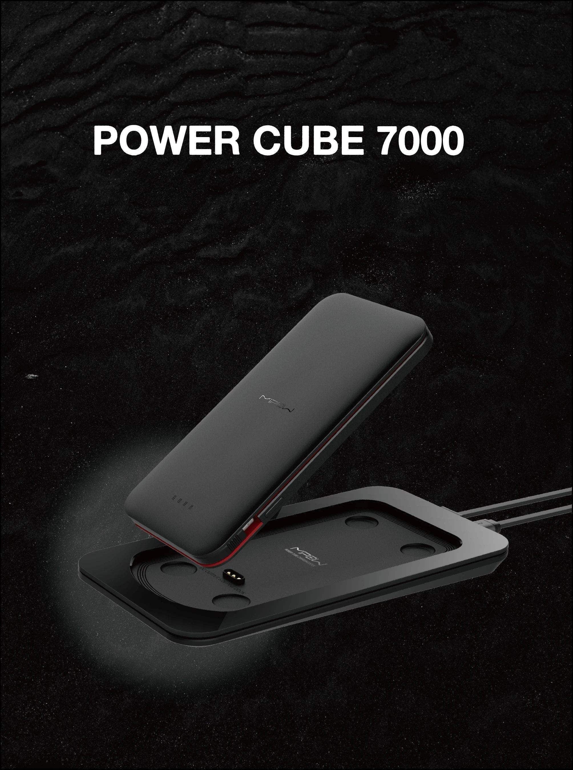 Mipow SPT08-GR Power Cube 7000mAh Black Power Bank