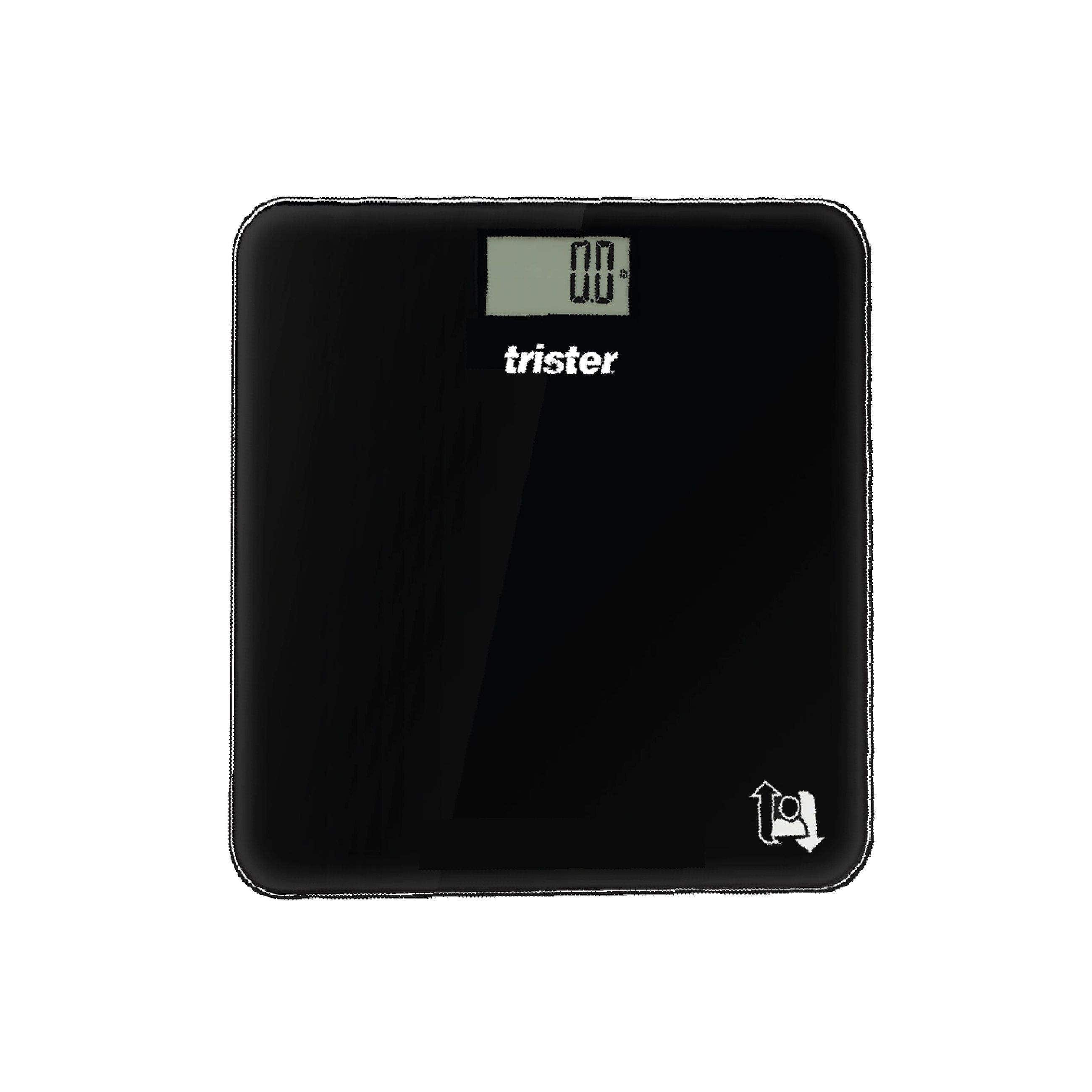 TRISTER ELECTRONIC BATHROOM SCALE BLACK