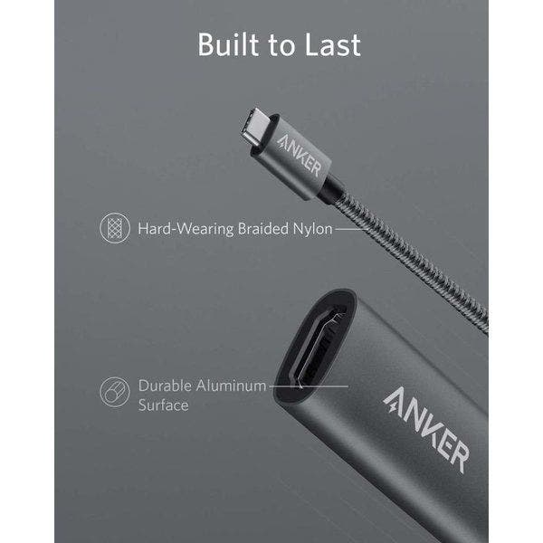 Anker PowerExpand Plus USB-C to HDMI Adapter, Gray