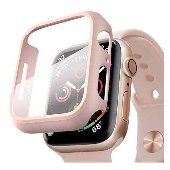 Hyphen HAW-RG408912 Apple Watch Protector Tempered Glass Rose Gold 40mm