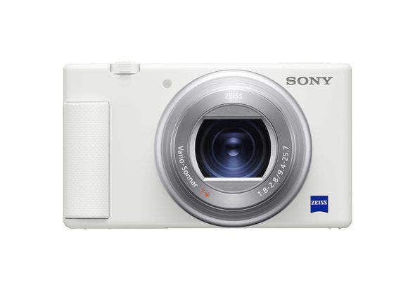 Sony ZV-1 Digital Camera with Sony GPVPT2 Shooting Grip Bundle, White