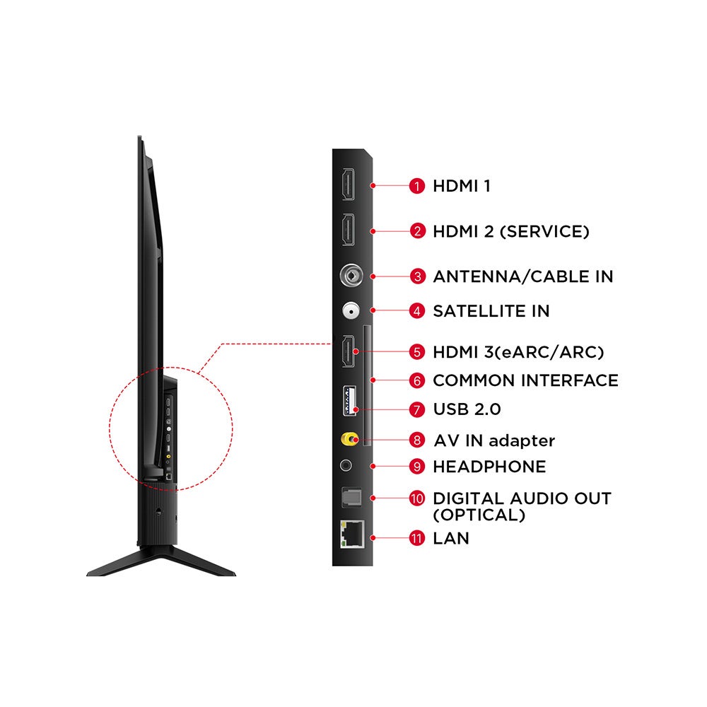 TCL 55" P69B Google Smart LED TV