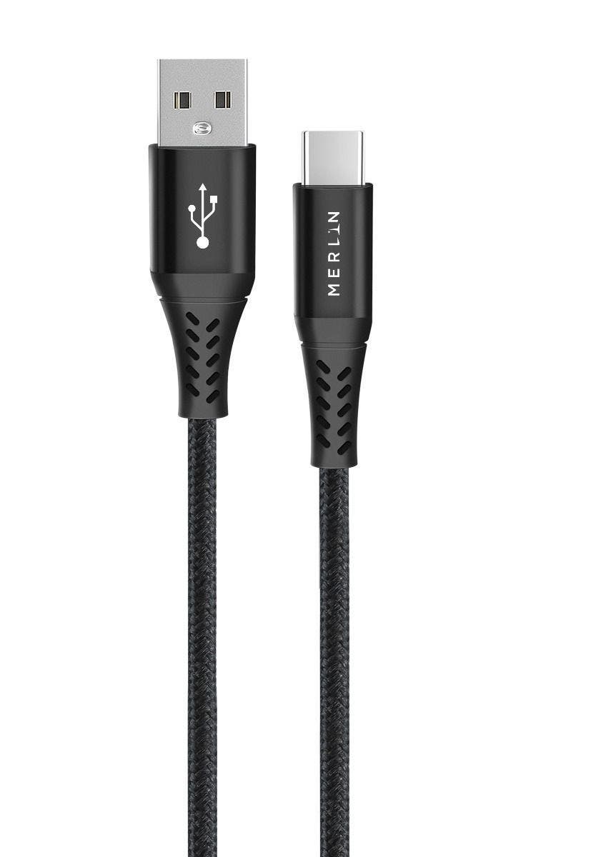 Merlin USB-A to USB-C 2 Meter Charging Cable