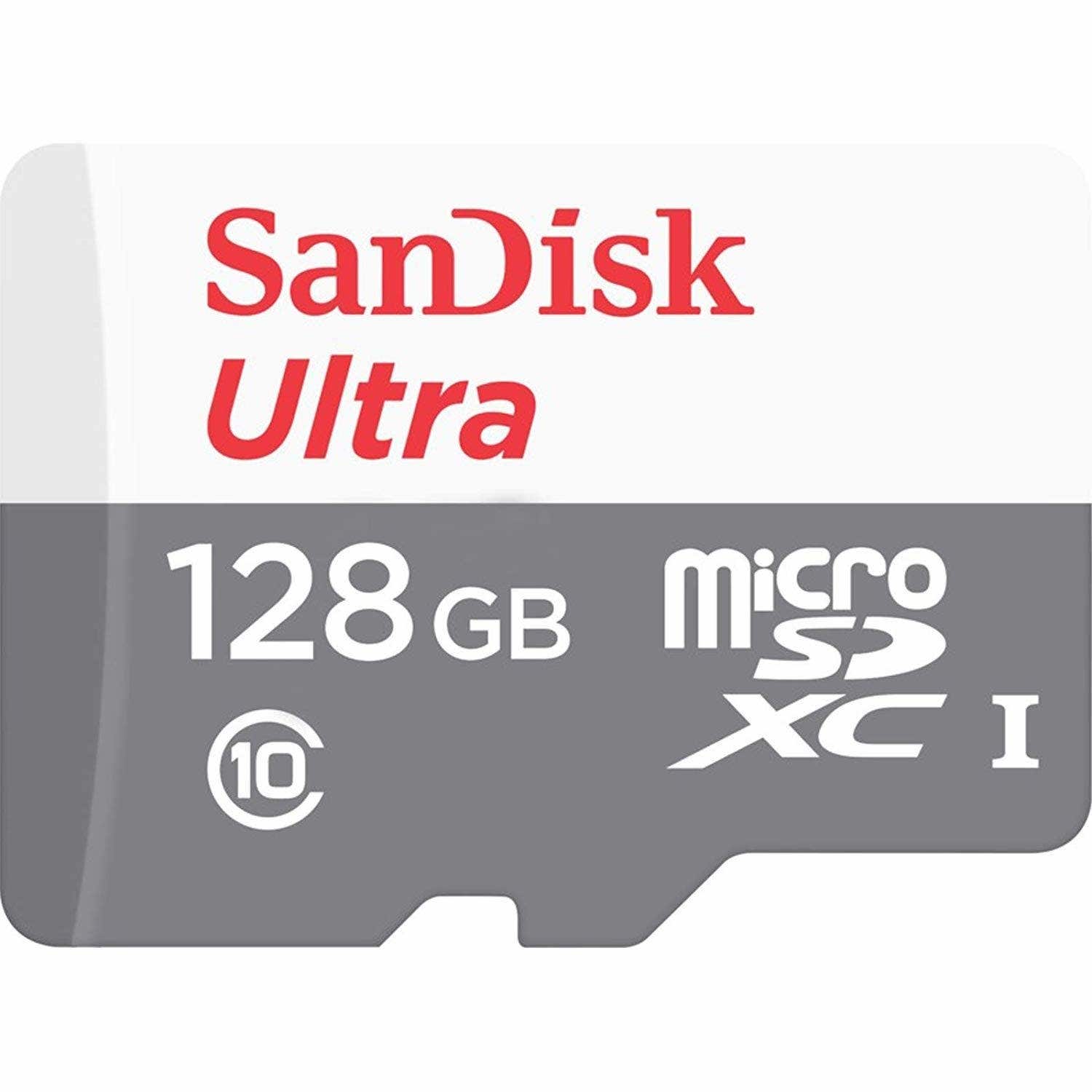 SanDisk Ultra 128GB 80MB-s UHS-I Class 10 Micro SDHC Card