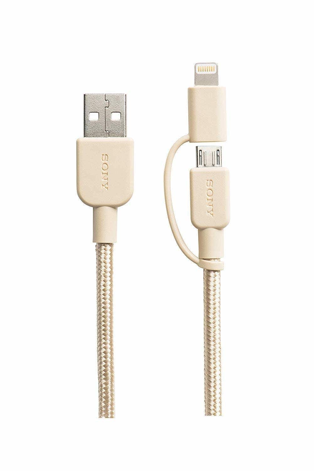 Sony Premium 2-in-1 Lightning and Micro USB cable