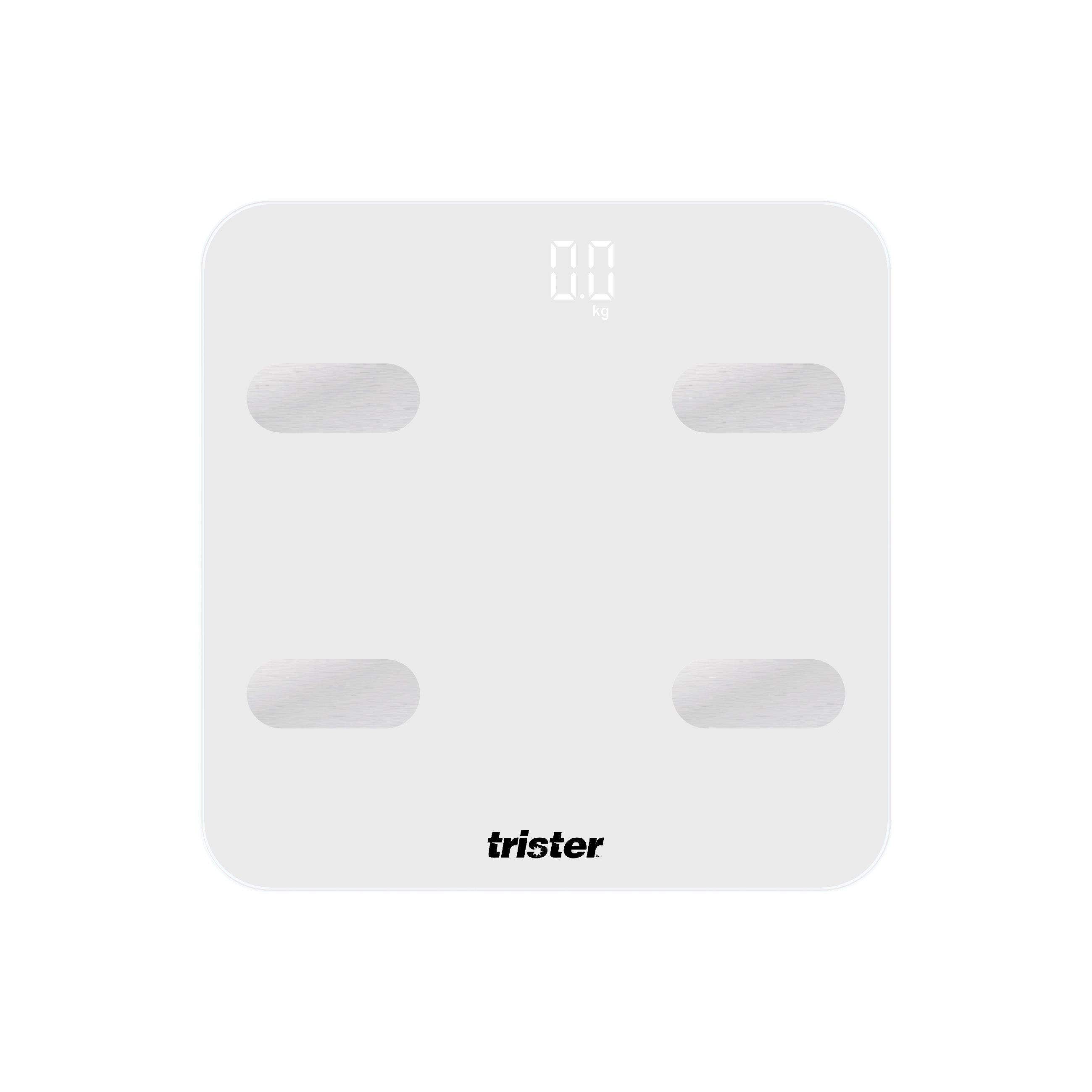 TRISTER SMART BODY MUSCLE BONE BMI SCALE -WHITE 4S