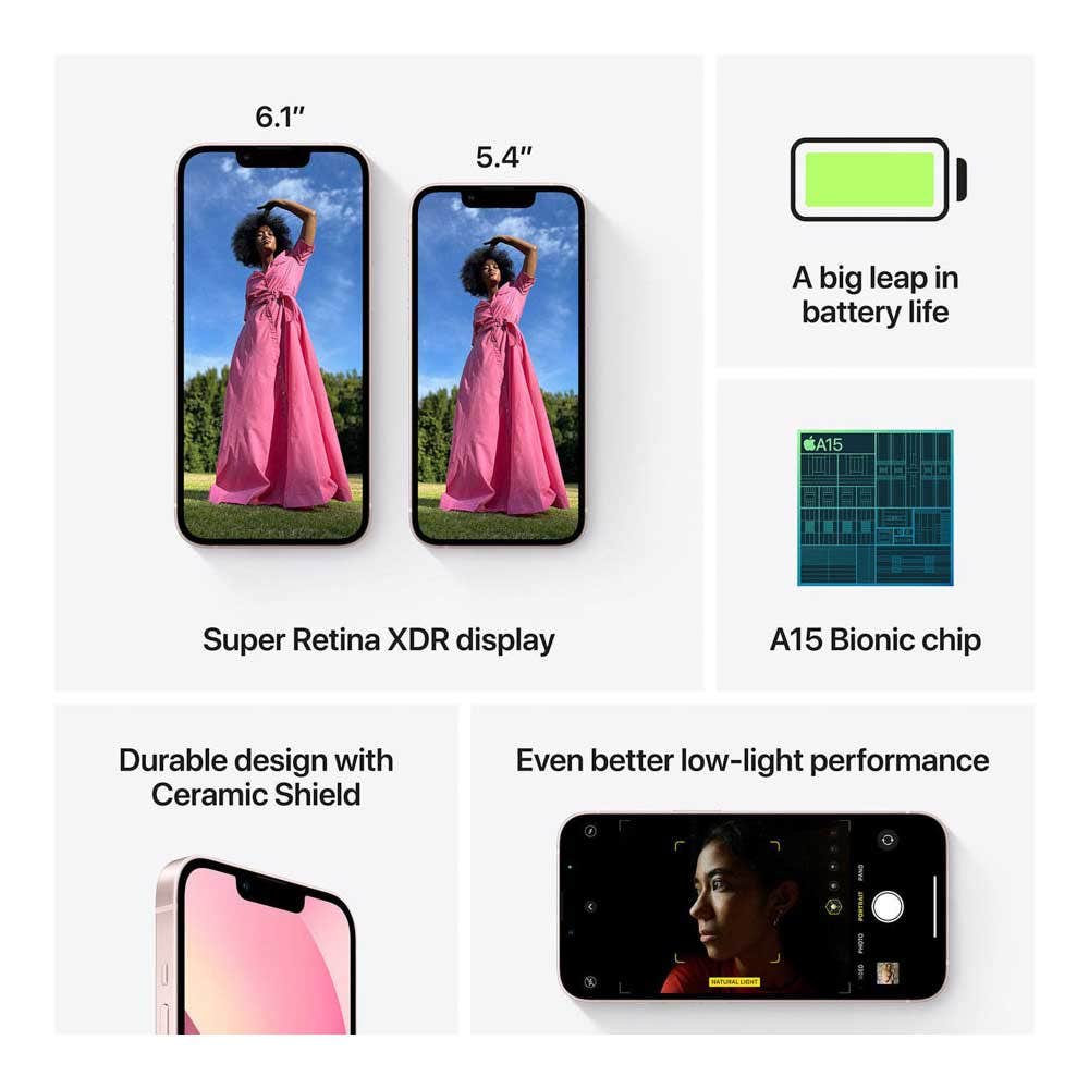 Apple iPhone 13 5G Smartphone 128GB Pink