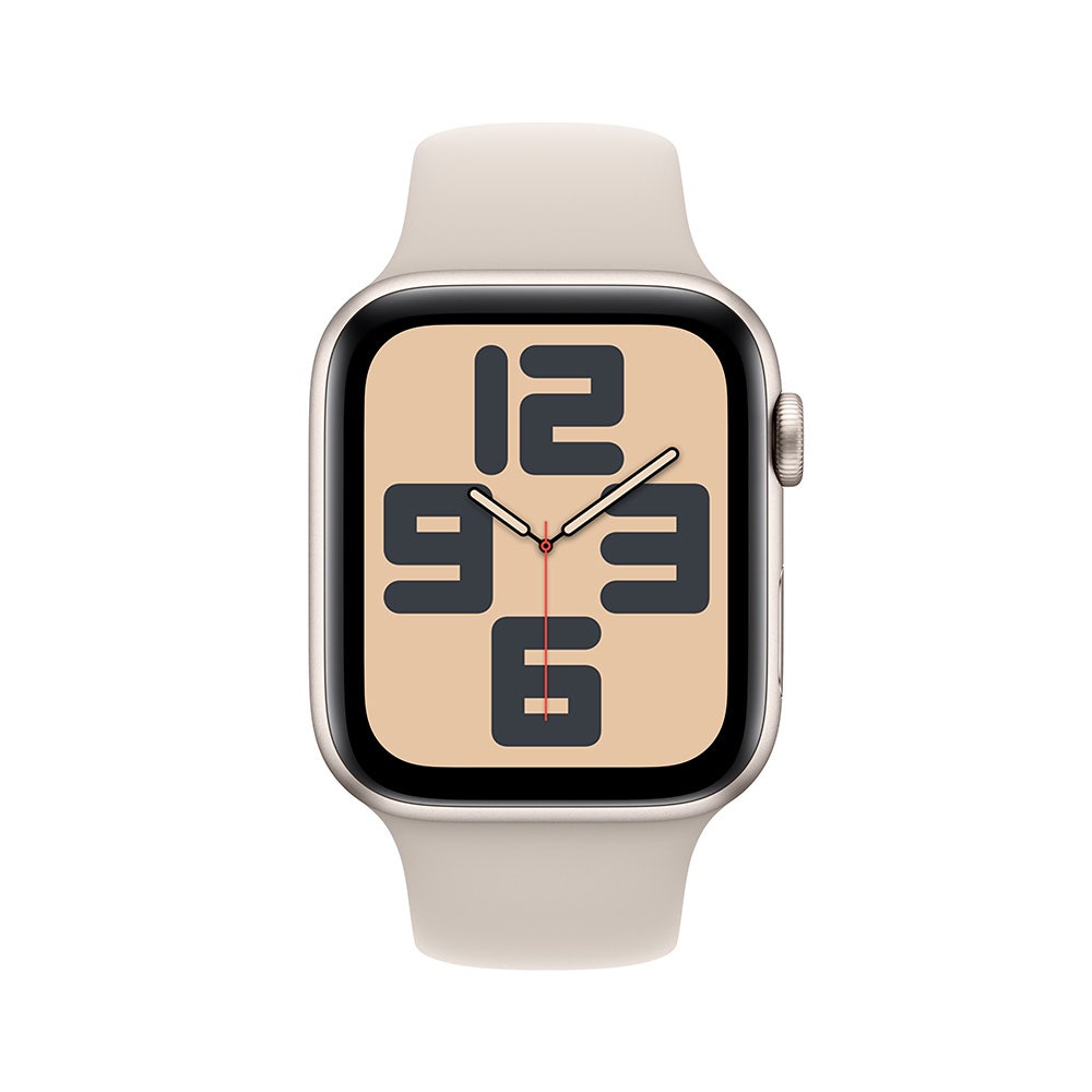 Buy Pre Order Apple Watch SE GPS Cellular 40mm Starlight Aluminium Case with Starlight Sport Band Medium Large Online in UAE Jumbo Electronics