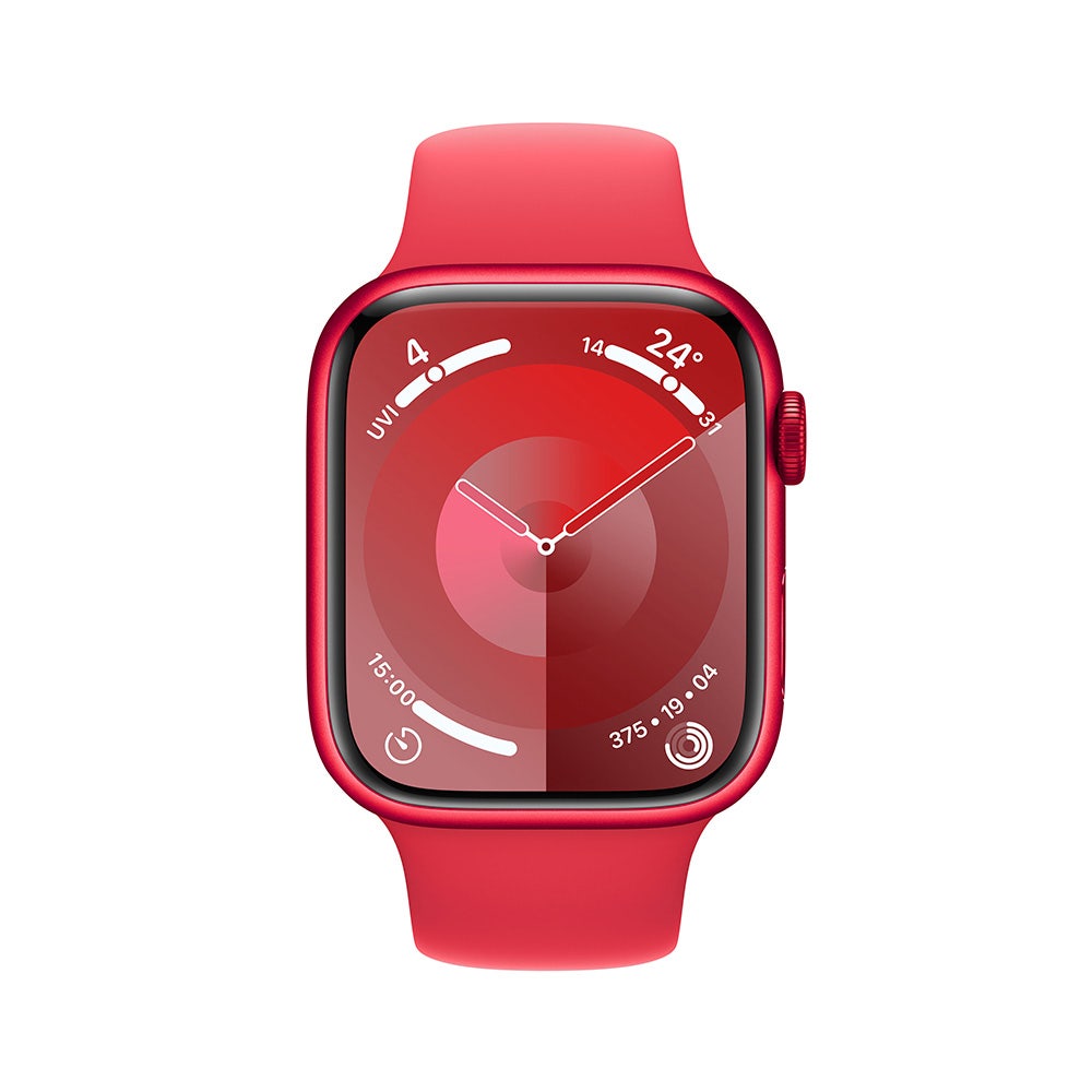 Apple Series 9 GPS 45mm (PRODUCT)RED Aluminium Case with (PRODUCT)RED Sport Band - Medium/Large