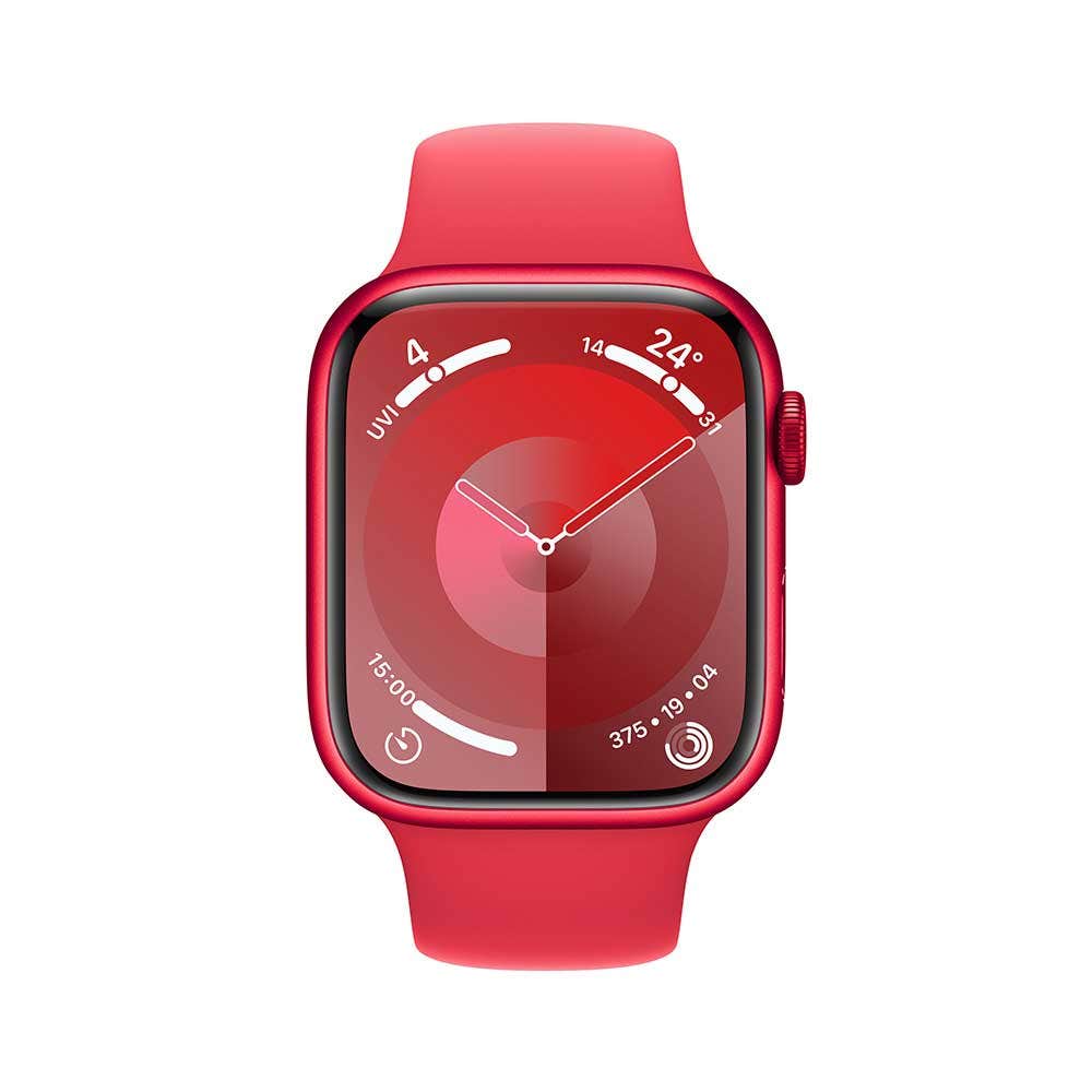Apple Series 9 GPS + Cellular 45mm (PRODUCT)RED Aluminium Case with (PRODUCT)RED Sport Band - Small/Medium