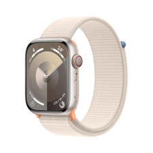 Apple Series 9 GPS + Cellular 45mm Starlight Aluminium Case with Starlight Sport Loop