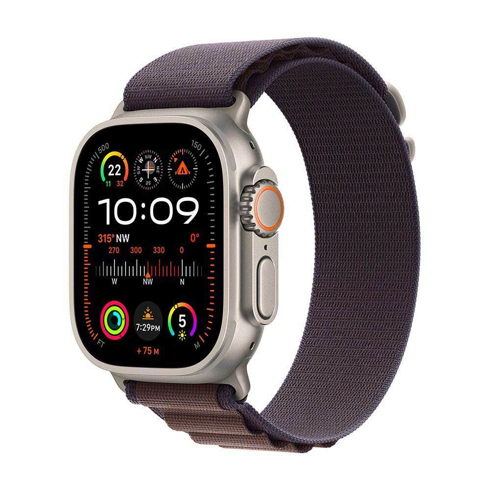  Apple Watch Ultra 2 GPS + Cellular, 49mm Titanium Case with Indigo Alpine Loop - Small (MRER3AE/A)