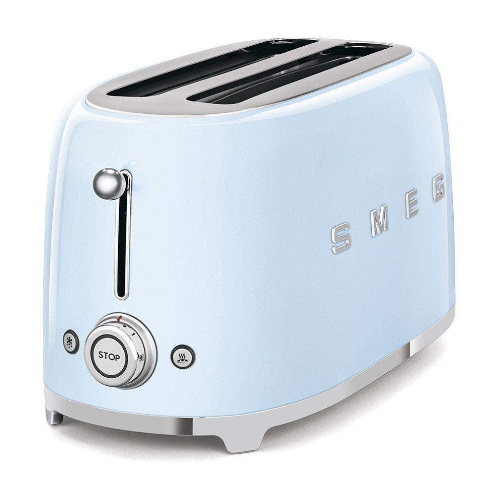 Smeg TSF02PBUK 4 Slice Toaster, Pastel Blue