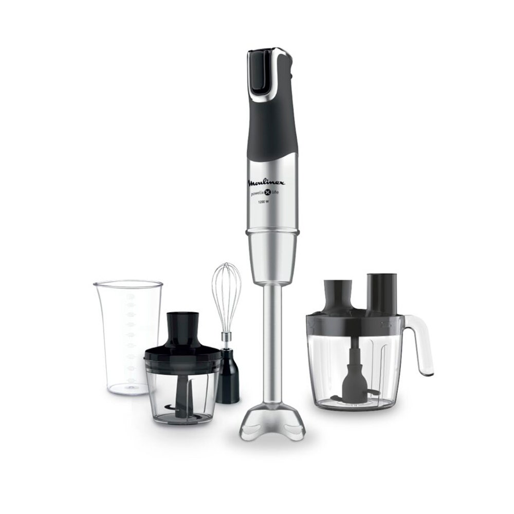 Moulinex InfinyForce Hand Blender with Accessories Silver Black Stainless Steel Plastic DD95JD27 1 year warranty MOU DD95JD27