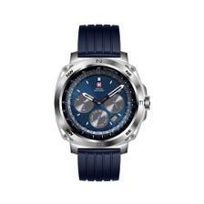 Swiss Military DOM4 Blue Silicon Strap (SM-WCH-DOM4-SilF-BluSiS)