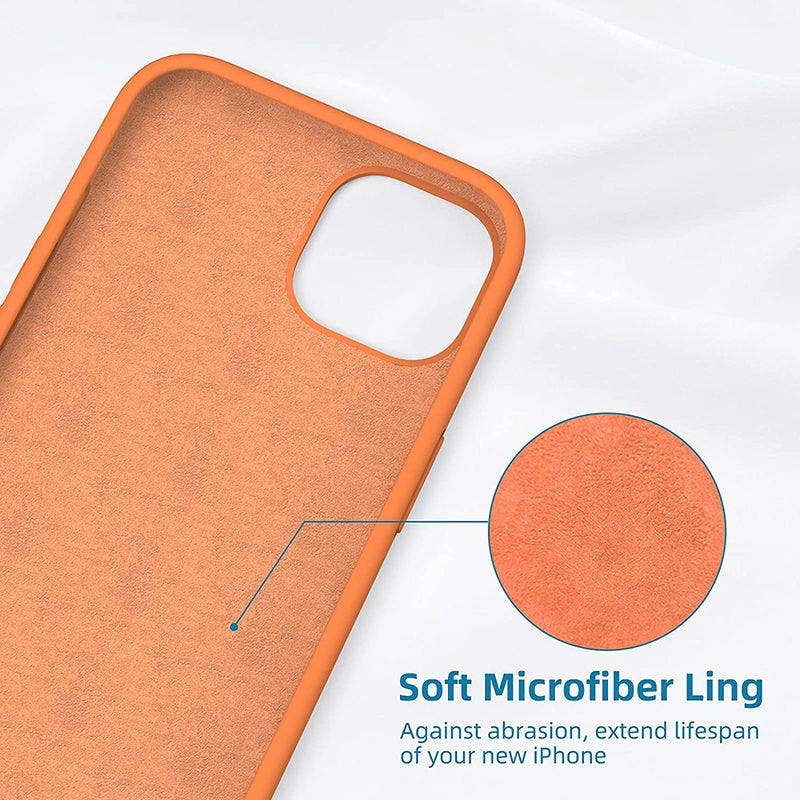 FITIT Iphone 13 Orange Cover with Magsafe (Silicon)