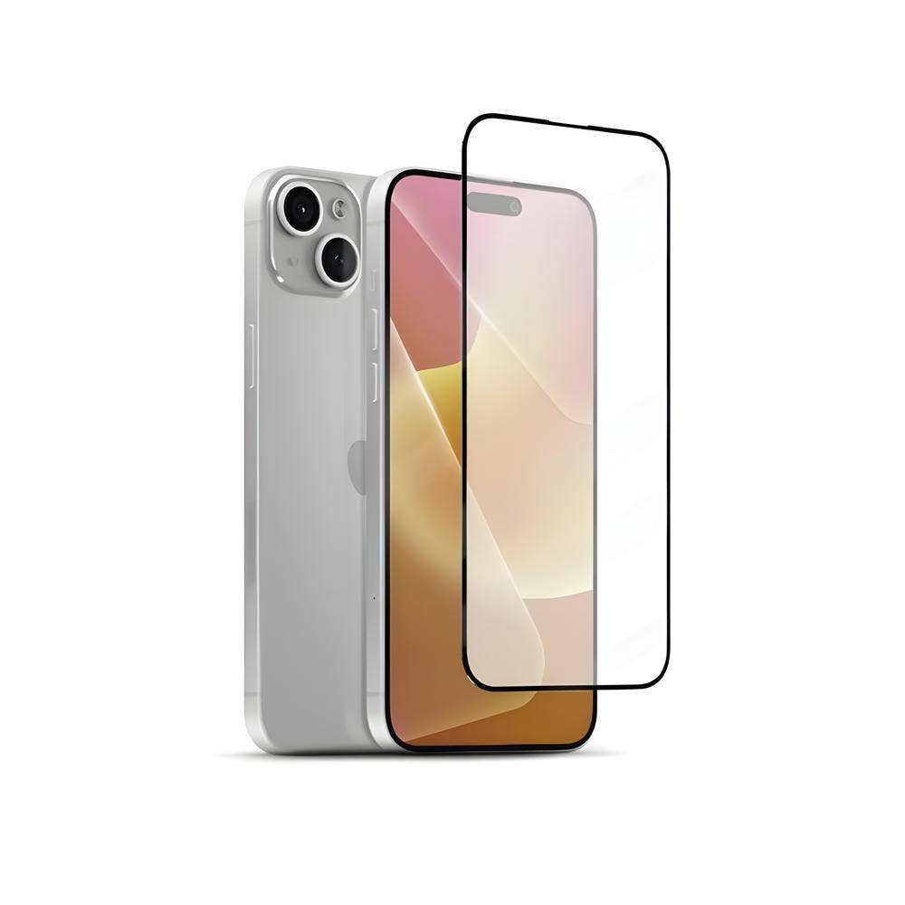 HYPHEN Defendr Full Coverage Tempered Glass with Applicator for iPhone 15 - 6.1-Inch