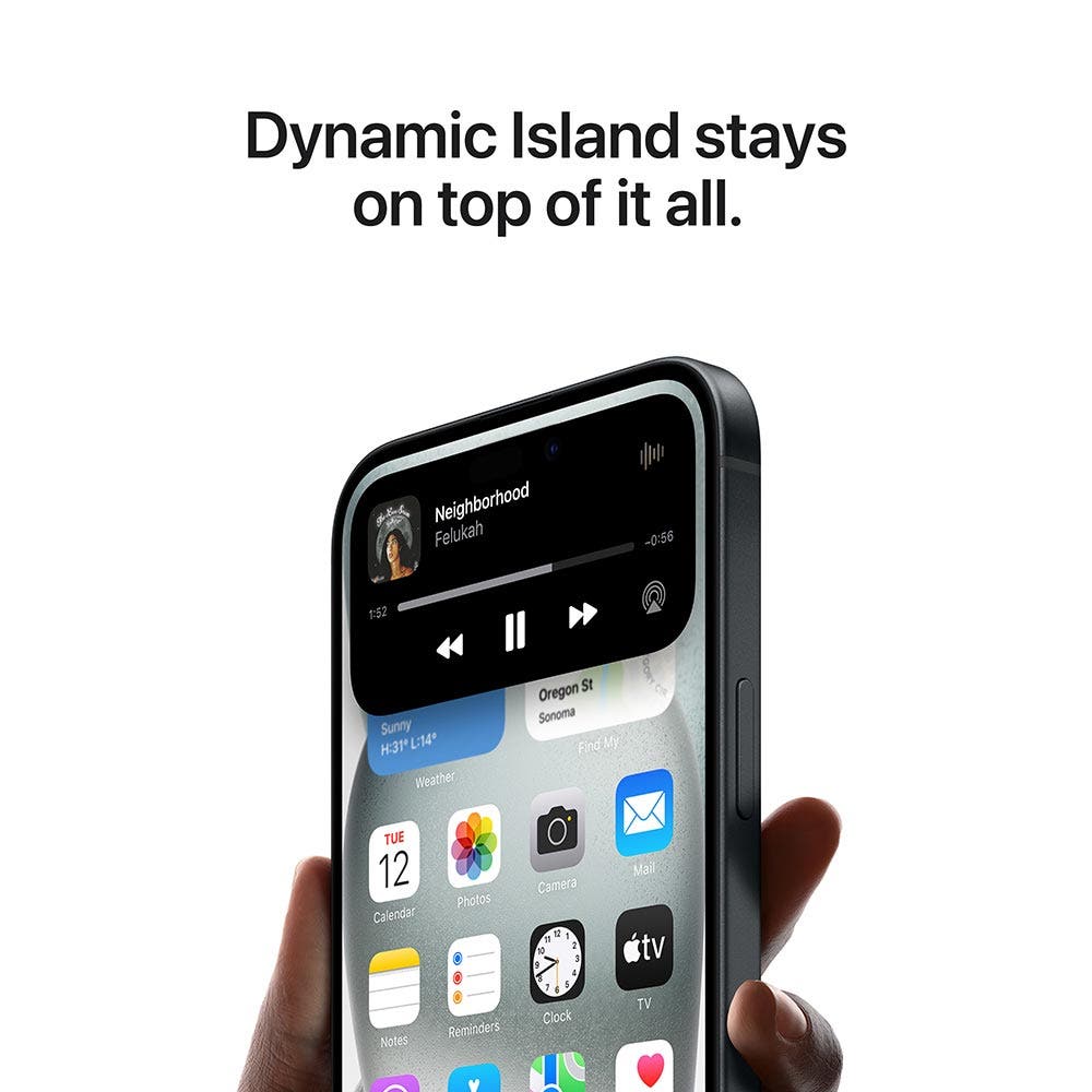 Apple iPhone 15 Plus 5G Smartphone, Black, 128 GB