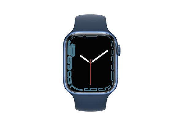 Apple Watch Series 7, Blue Aluminium Case with Abyss Blue Sport Band