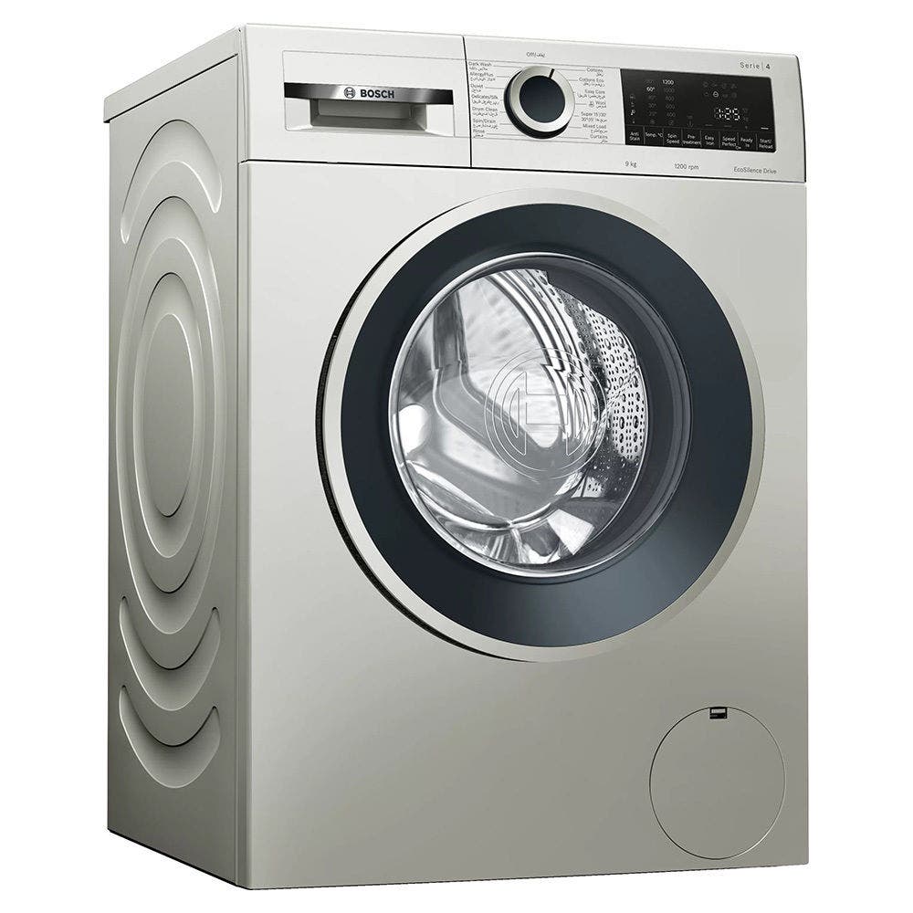 BOSCH 9 Kg Front Load Washing Machine, Inox Silver