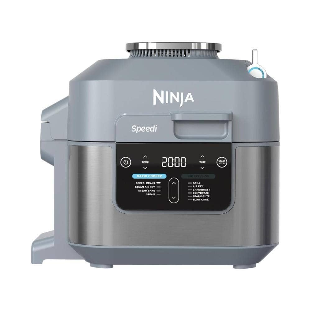 Ninja Speedi 10-in-1 Rapid Cooker, Air Fryer And Multi Cooker, 5.7L, Meals For 4 In 15 Minutes, Air Fry, Steam, Grill, Bake, Roast, Sear, Slow Cook & More, Cooks 4 Portions, Sea Salt Grey, ON400ME
