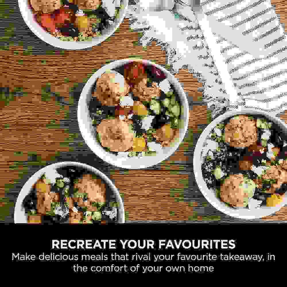 Ninja Speedi 10-in-1 Rapid Cooker, Air Fryer And Multi Cooker, 5.7L, Meals For 4 In 15 Minutes, Air Fry, Steam, Grill, Bake, Roast, Sear, Slow Cook & More, Cooks 4 Portions, Sea Salt Grey, ON400ME