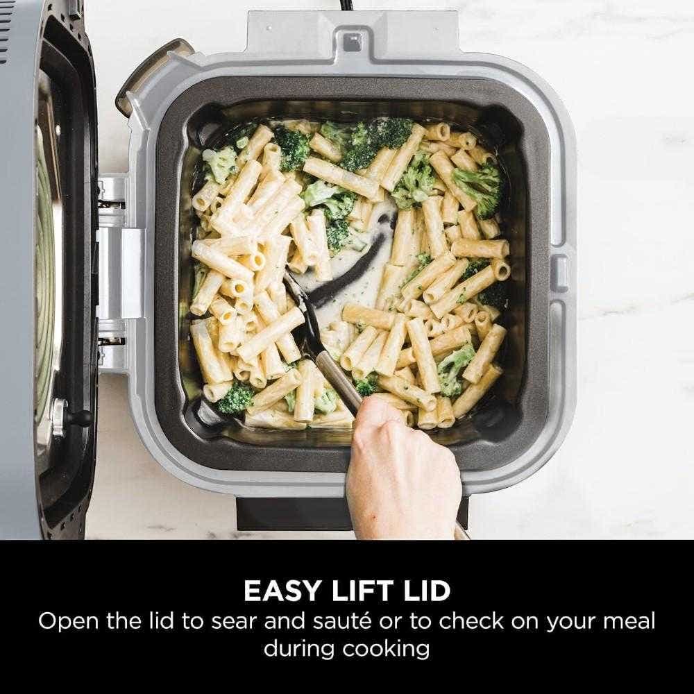Ninja Speedi 10-in-1 Rapid Cooker, Air Fryer And Multi Cooker, 5.7L, Meals For 4 In 15 Minutes, Air Fry, Steam, Grill, Bake, Roast, Sear, Slow Cook & More, Cooks 4 Portions, Sea Salt Grey, ON400ME