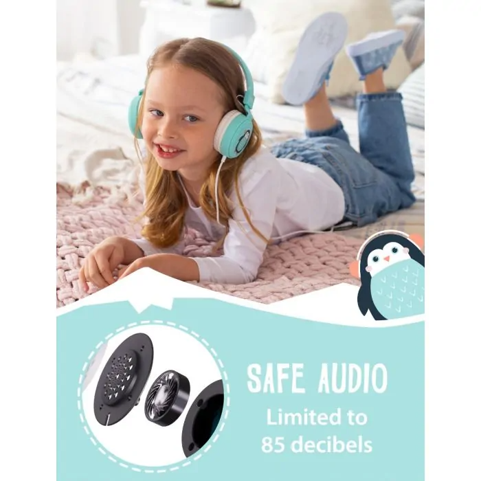 Planet Buddies Pepper the Penguin Wired Headphones
