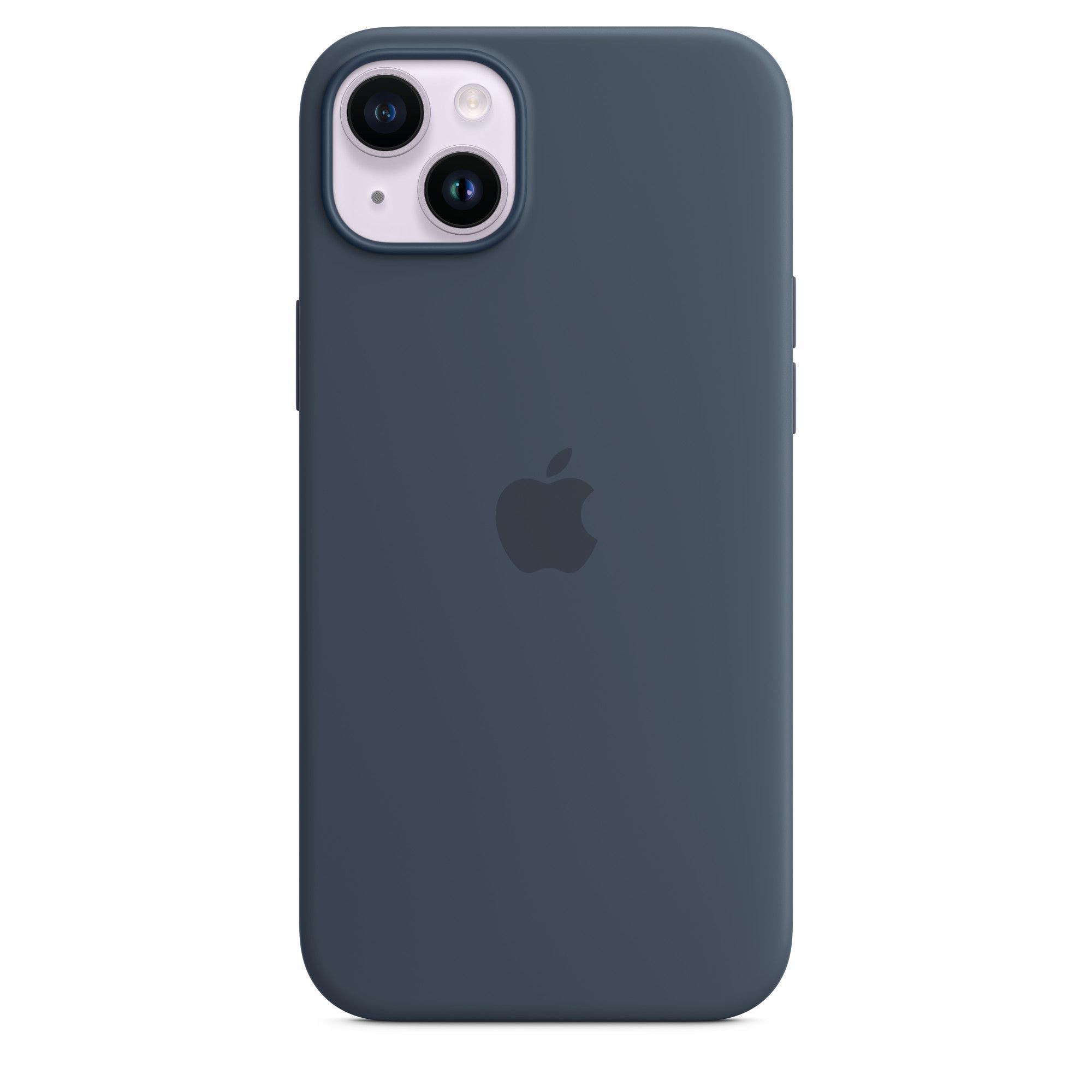 Apple iPhone 14 Plus Silicone Case with MagSafe - Storm Blue (MPT53ZE/A)