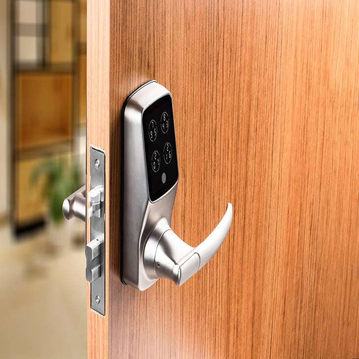 Lockly Lux Compact | Pin Genie, Code Management, App Control, Alexa, Google, Wi-Fi, Fingerprint, Offline Access