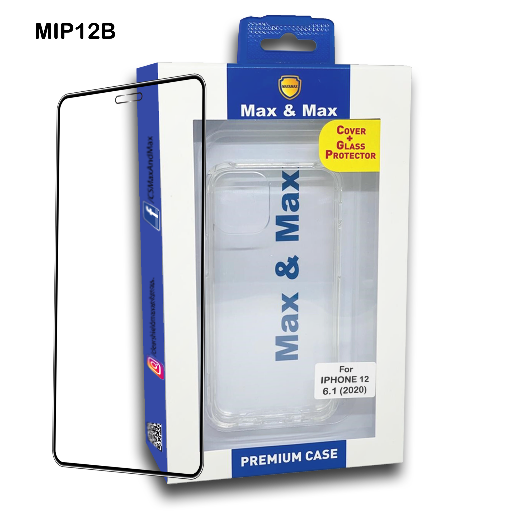 M&M iPh12 Tempered+ CoverBundle