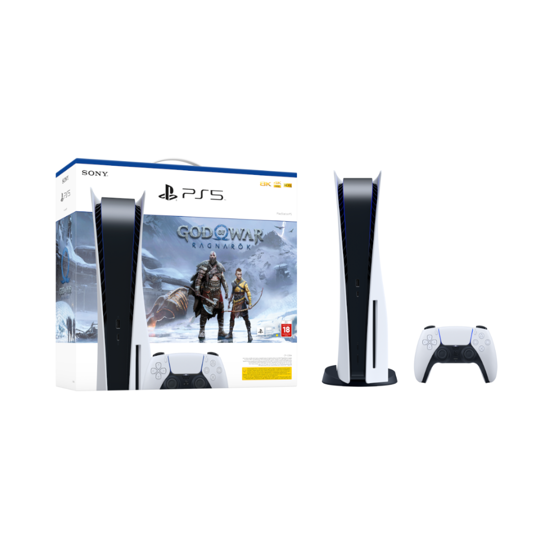 Sony PlayStation 5 (PS5) Disc Console with God of War Ragnarok Voucher (CFI1216A01GOWR-R)