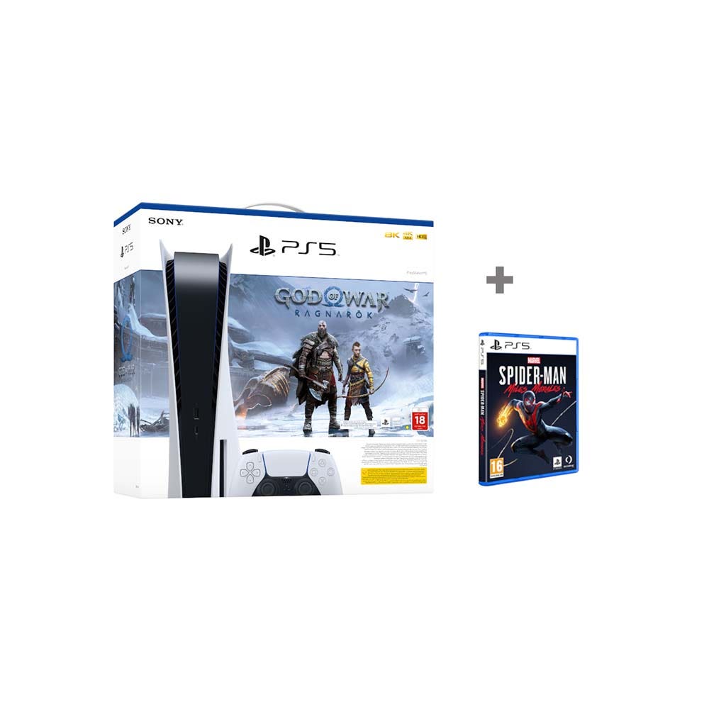 Sony PlayStation 5 (PS5) Disc Console with God of War Ragnarok Voucher (CFI1216A01GOWR-R)