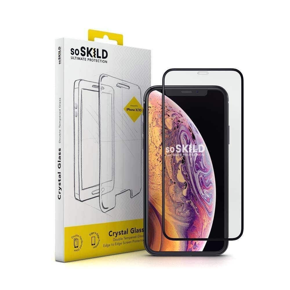 Soskild Glass Screen Protector Privacy for Apple Iphone, Clear