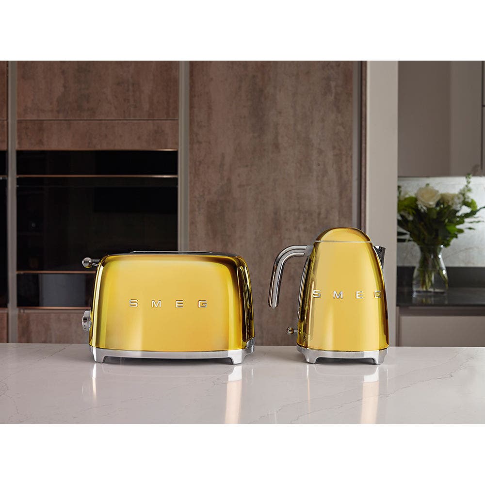 SMEG Toaster 2 Slice 50's Style, Gold