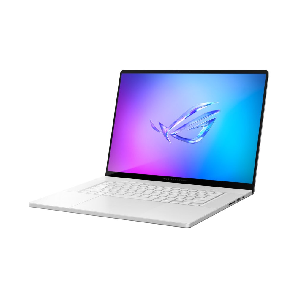 ASUS ROG Zephyrus G16 AMD Ryzen AI R9-HX370 32GB RAM 2TB SSD NVIDIA GeForce RTX 4070 8GB Graphics 16" 2.5K OLED 240Hz Win 11 Home Gaming Laptop - Platinum White [GA605WI-AI-OLED9232G]